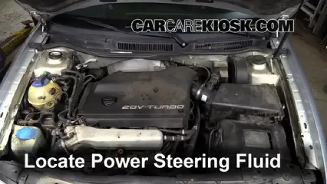 2001 Volkswagen Golf GTI GLS 1.8L 4 Cyl. Turbo Power Steering Fluid Check Fluid Level